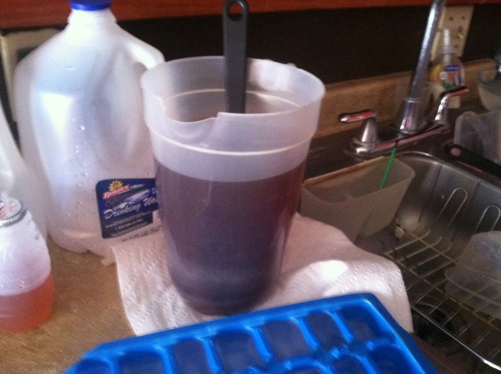 Pour ur drink ( whatever drink u want) in the ice tray