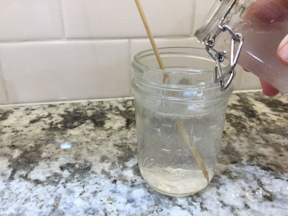 Pour very little in until you feel like your slime is just right. \ud83d\ude04