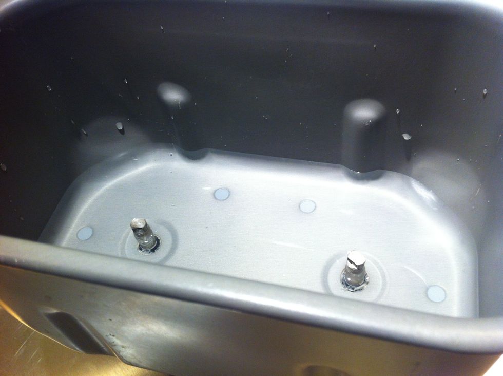 Pour water in first.