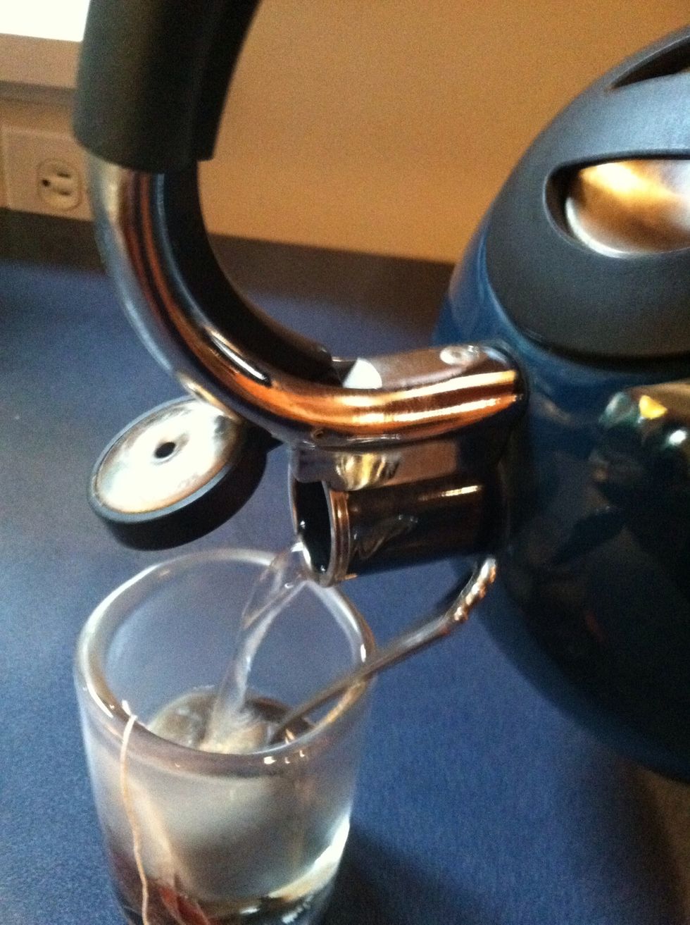 Pour your boiling water and make tea
