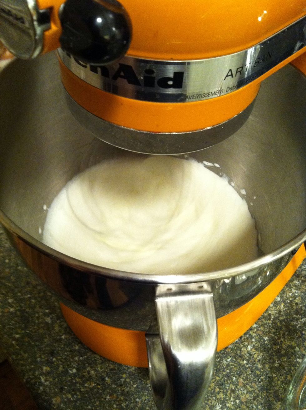 Pour your cream into your mixer or blender. Whip on high (start on low and work up to high moving up a notch every 15 seconds or so) until it separates. 1c cream yields **about** 3/4c of butter.