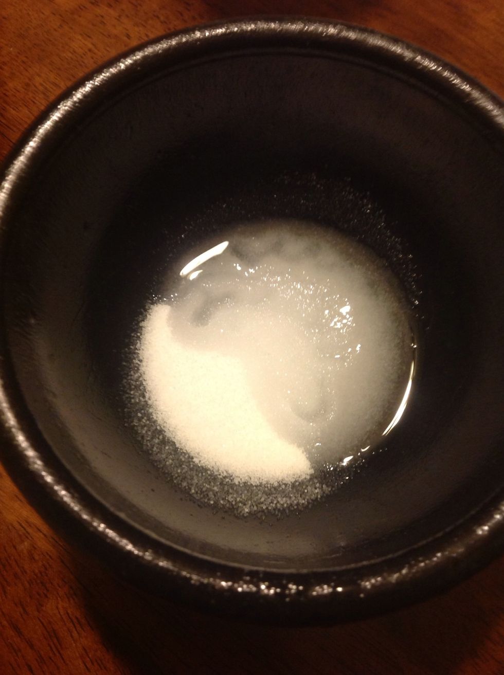 Pour your desired amount of baby oil