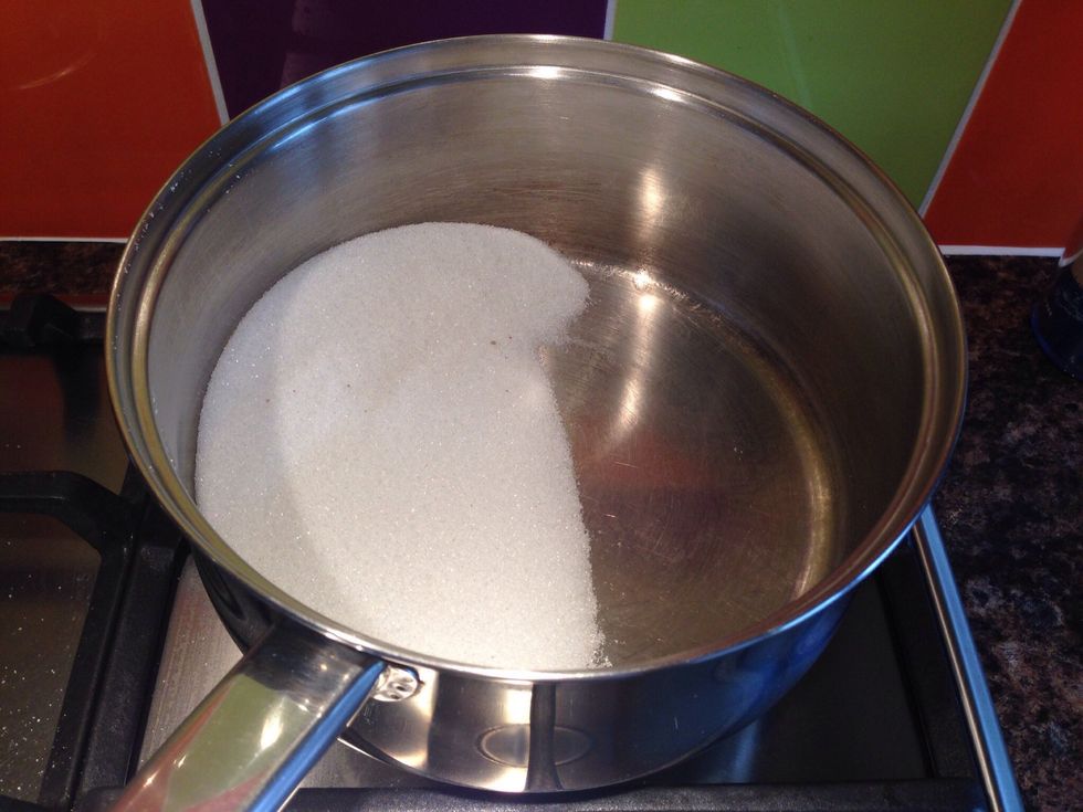 Pour your espresso over some sugar in a pan and stir over a low heat