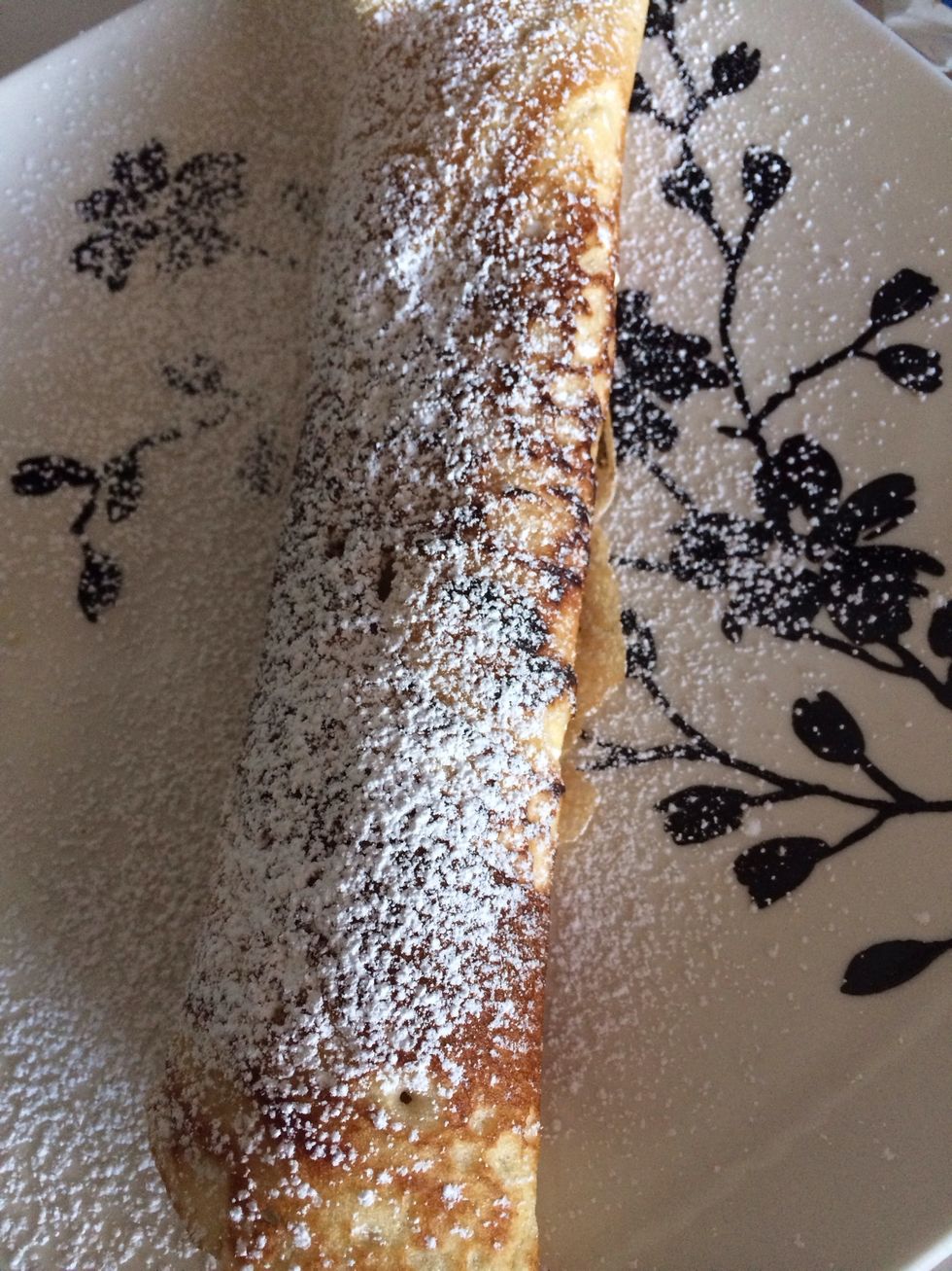 Powder sugar on top