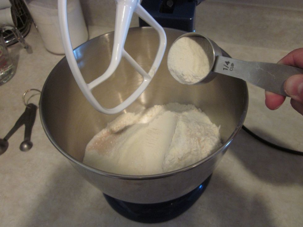 Powdered milk can be added. Use a 1/4 cup. Why? Because I said so.