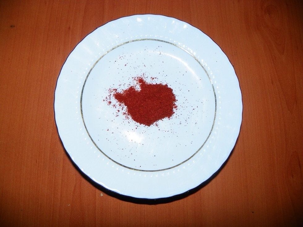 Powdered red pepper to taste.