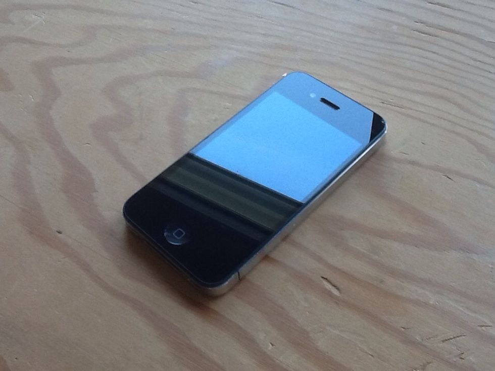 Power off the phone, and turn off all sounds