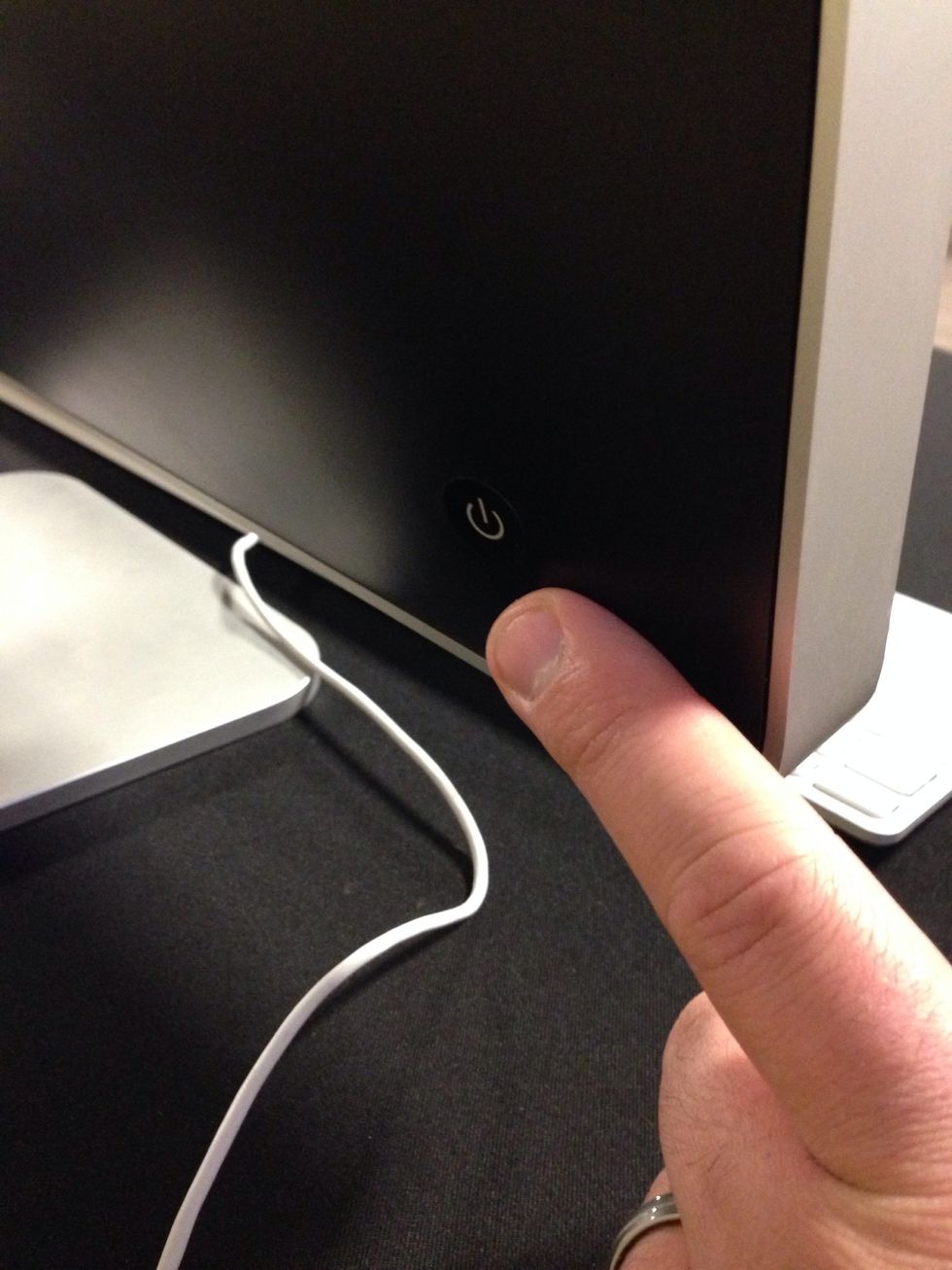 Power on the computer