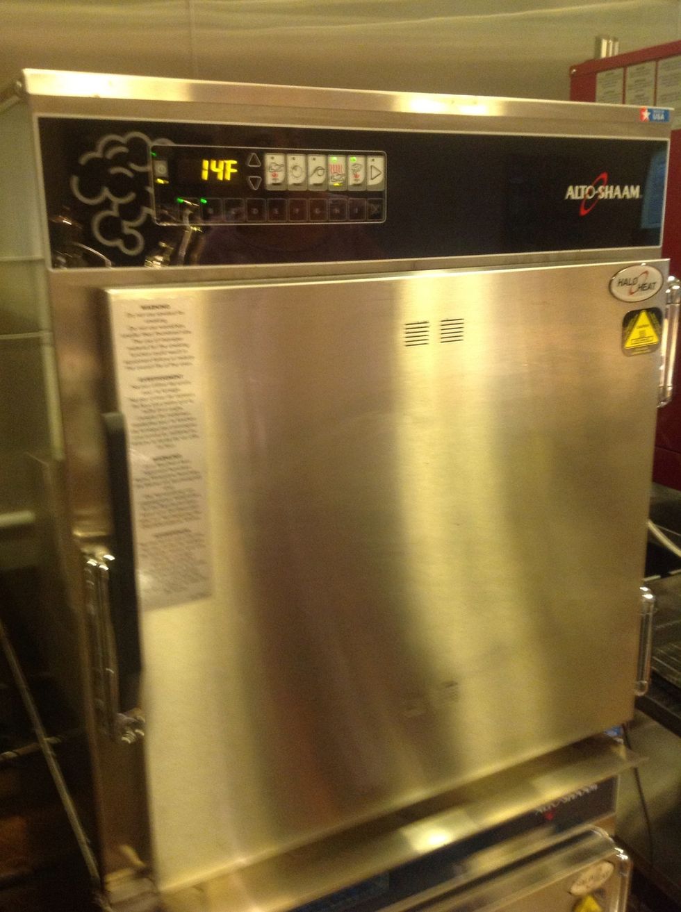 Power on your Alto-Shaam smoker oven