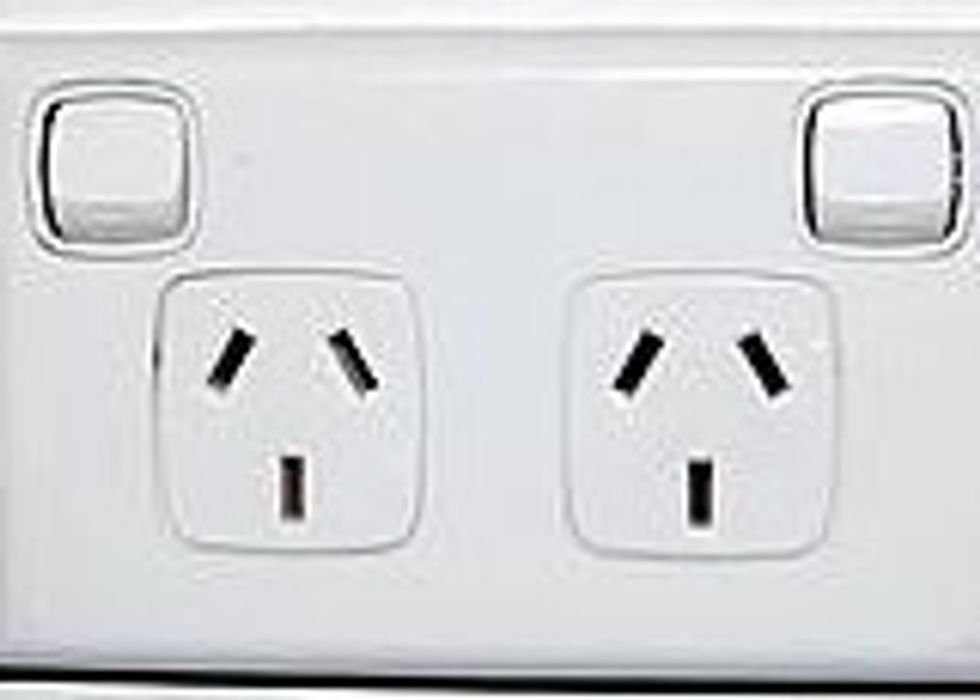 Power socket and flick the button so the red line is showing