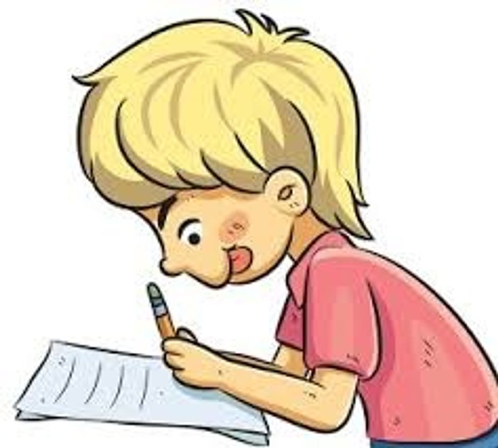 Practice writing with a pencil.