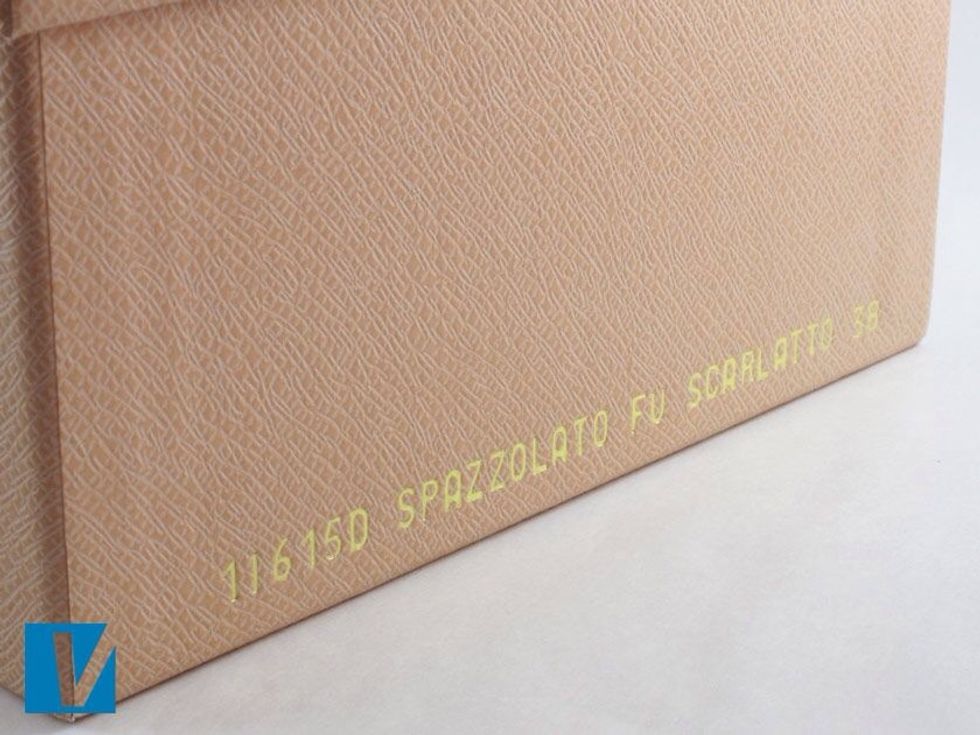 Prada shoe boxes feature product details detailing style/model number, color and size information, sometimes these details are embossed into the box itself. Check the details match those of the shoe.