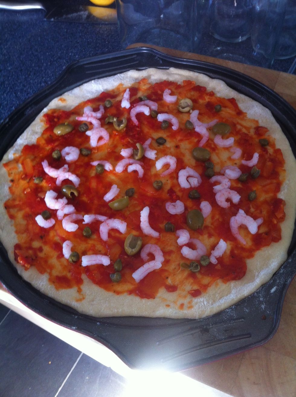 ...Prawns, Capers and Olives for Mrs T.