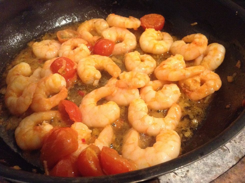 Prawns looking good