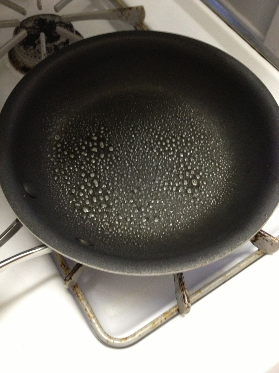 Pre-heat a pan and coat with olive oil spray