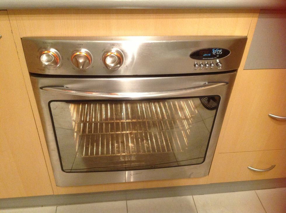 Pre heat oven to 160 degree.