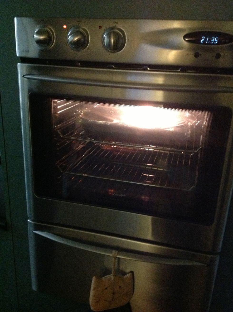 Pre heat oven to 180 degrees