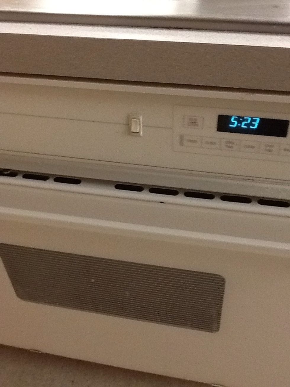 Pre heat oven to 325 f