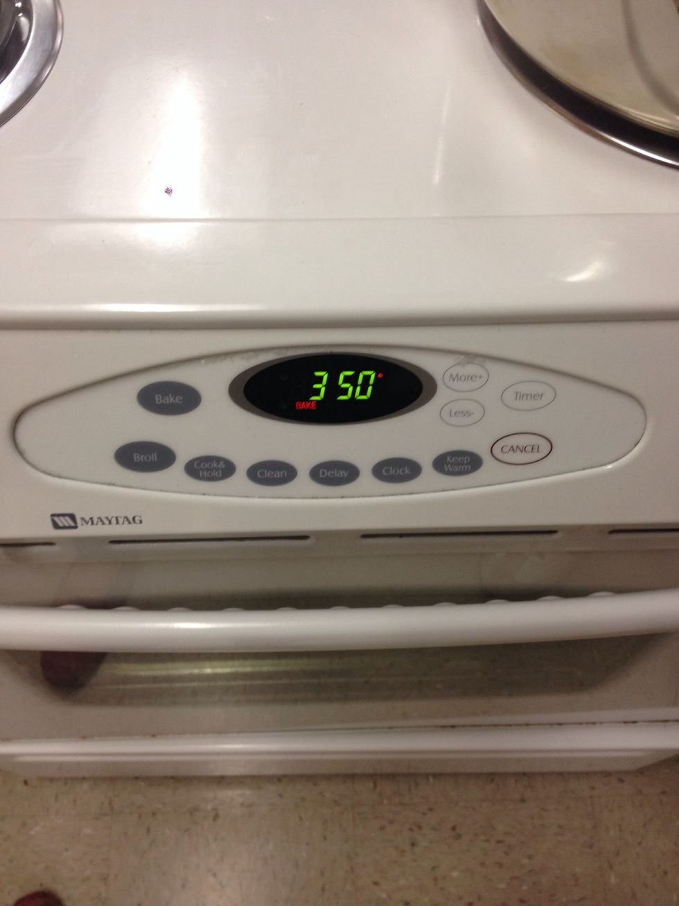 pre heat oven to 350 degrees