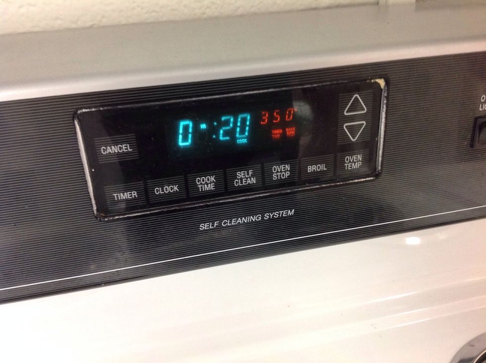 Pre heat oven to 350 F