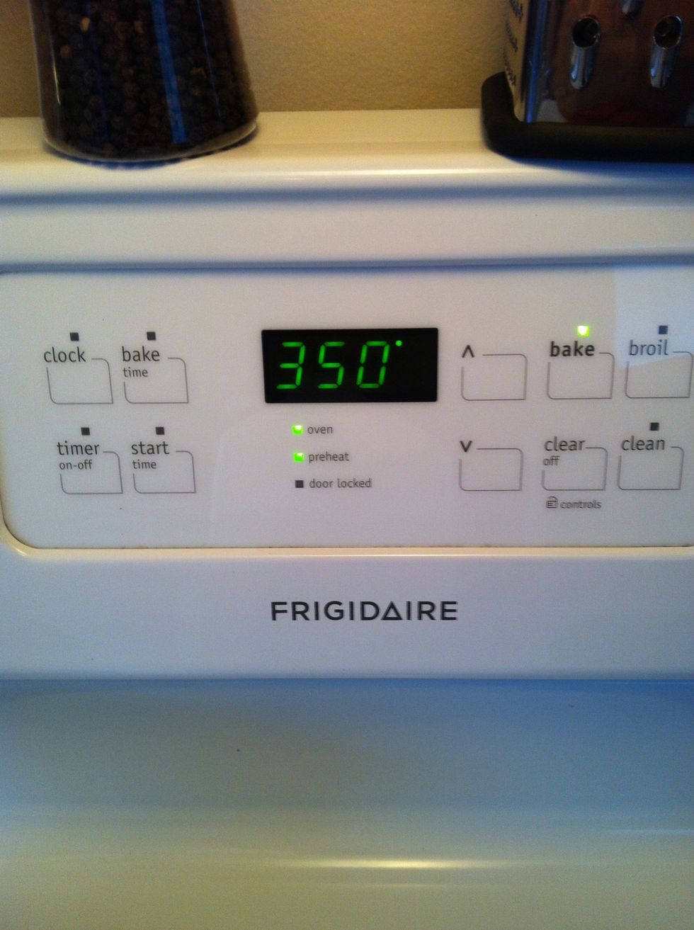 Pre heat oven to 350.