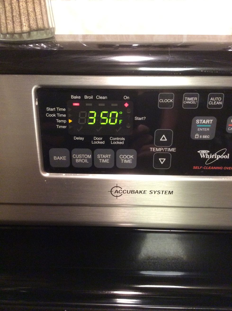 Pre heat oven to 350