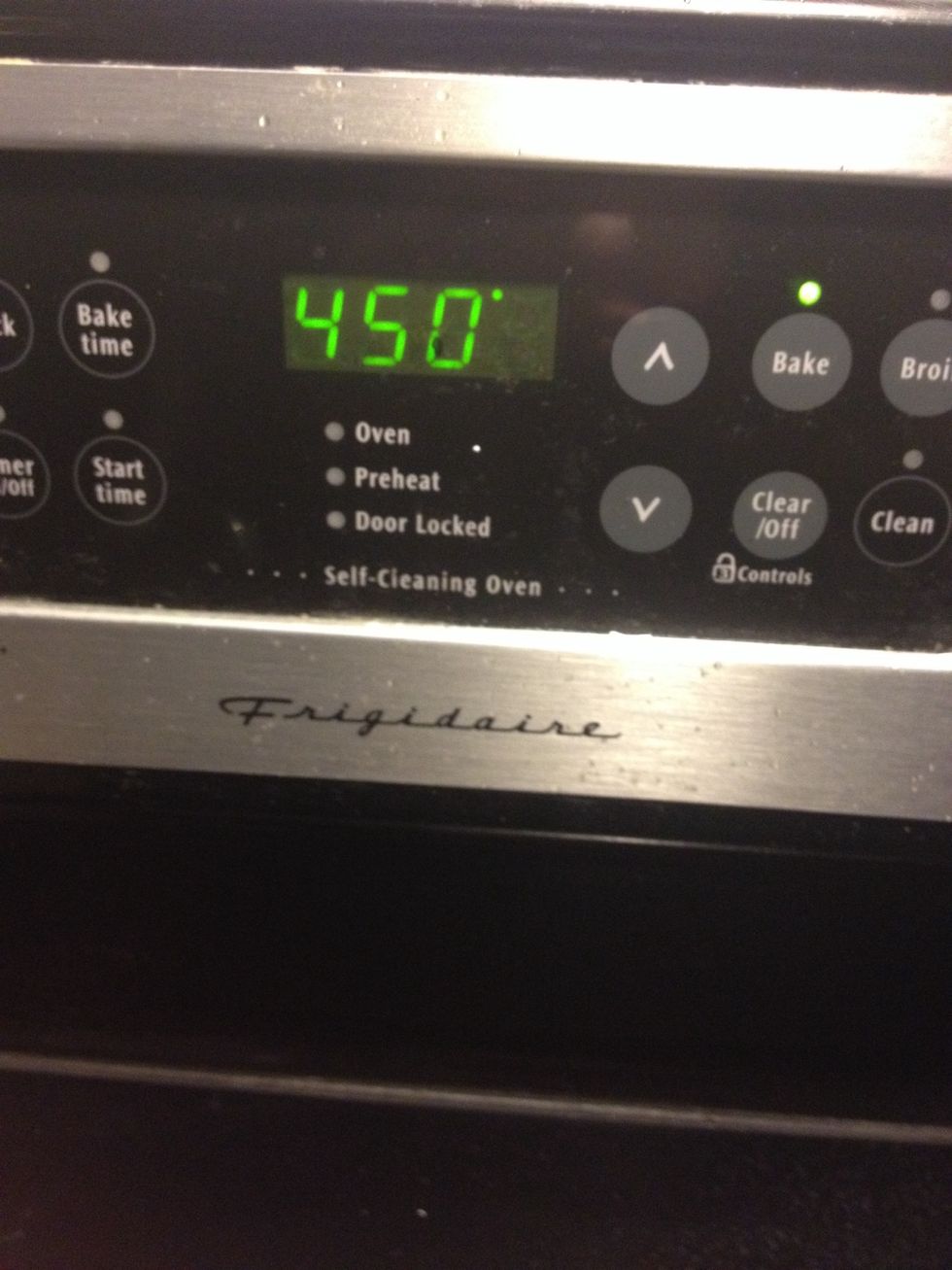 Pre-heat oven to 450 degrees