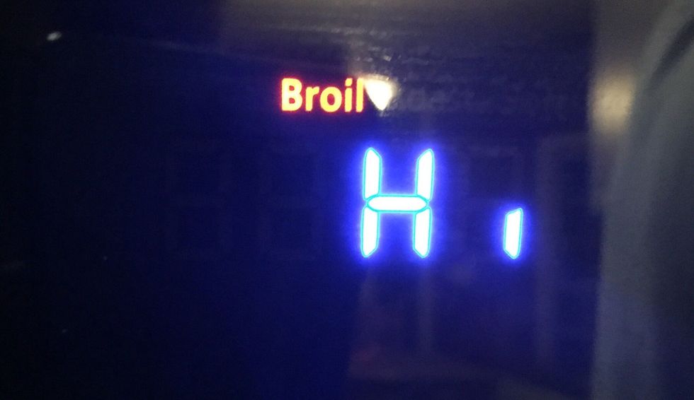 Pre-heat oven to broiling temperature.