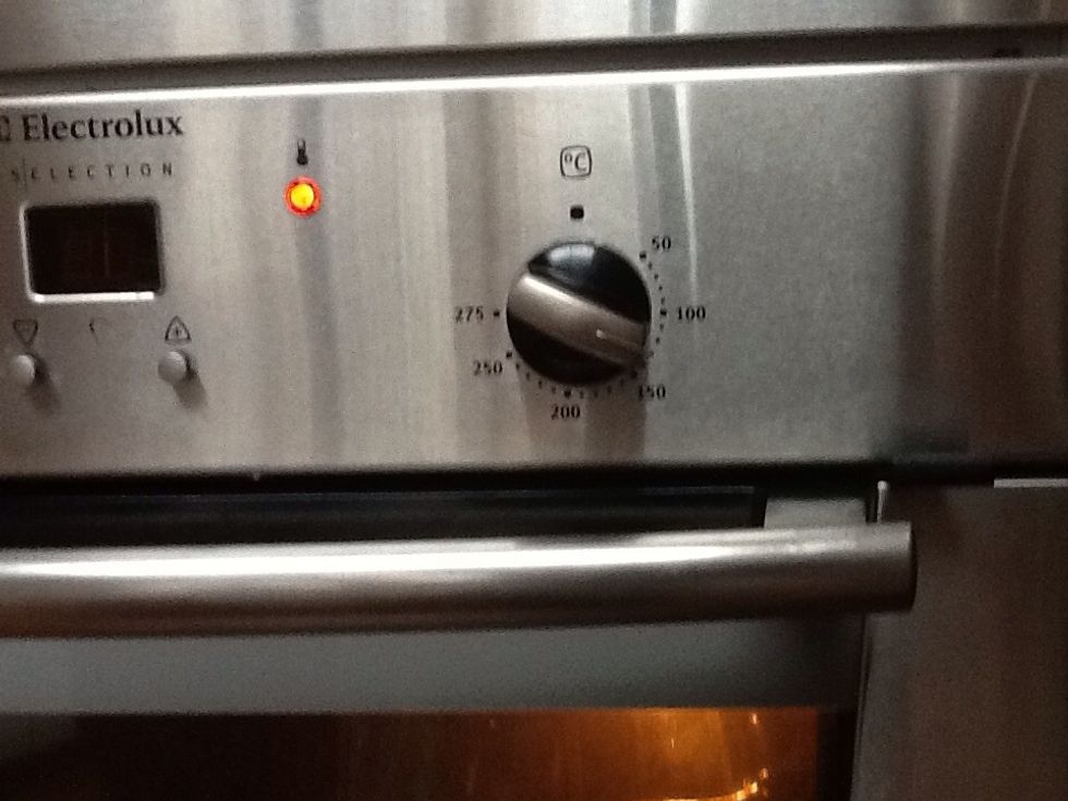 Pre-heat the oven to 125 *