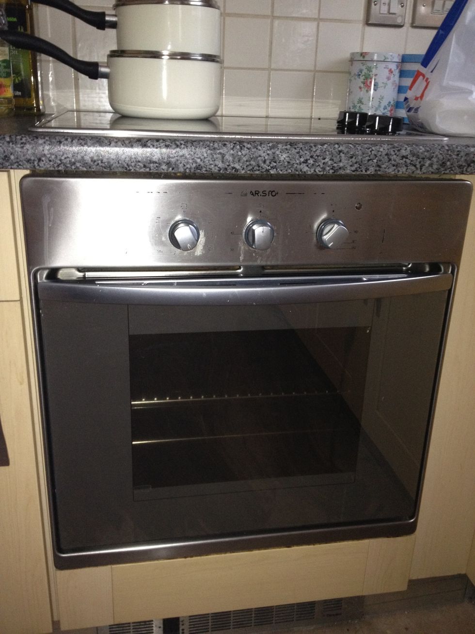 Pre heat the oven  to 180c or Gas Mark 4