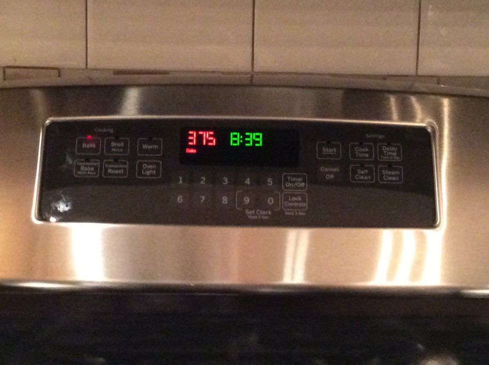 Pre- heat the oven to 375