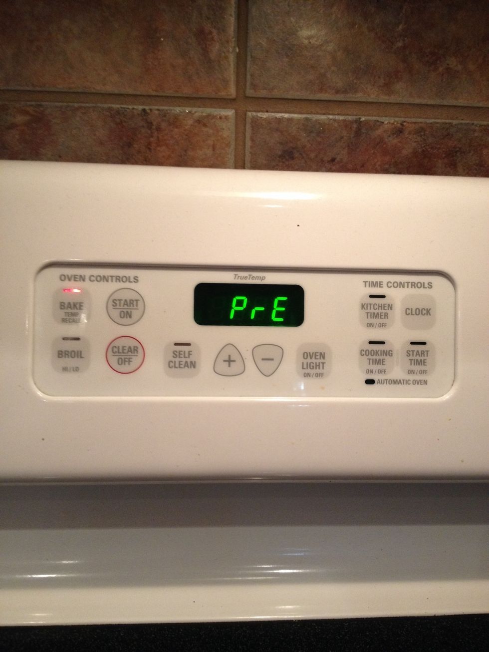 Pre heat the oven to 425