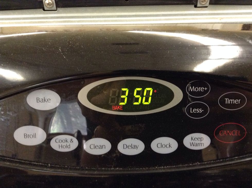 Pre-heat your oven to 350 degrees