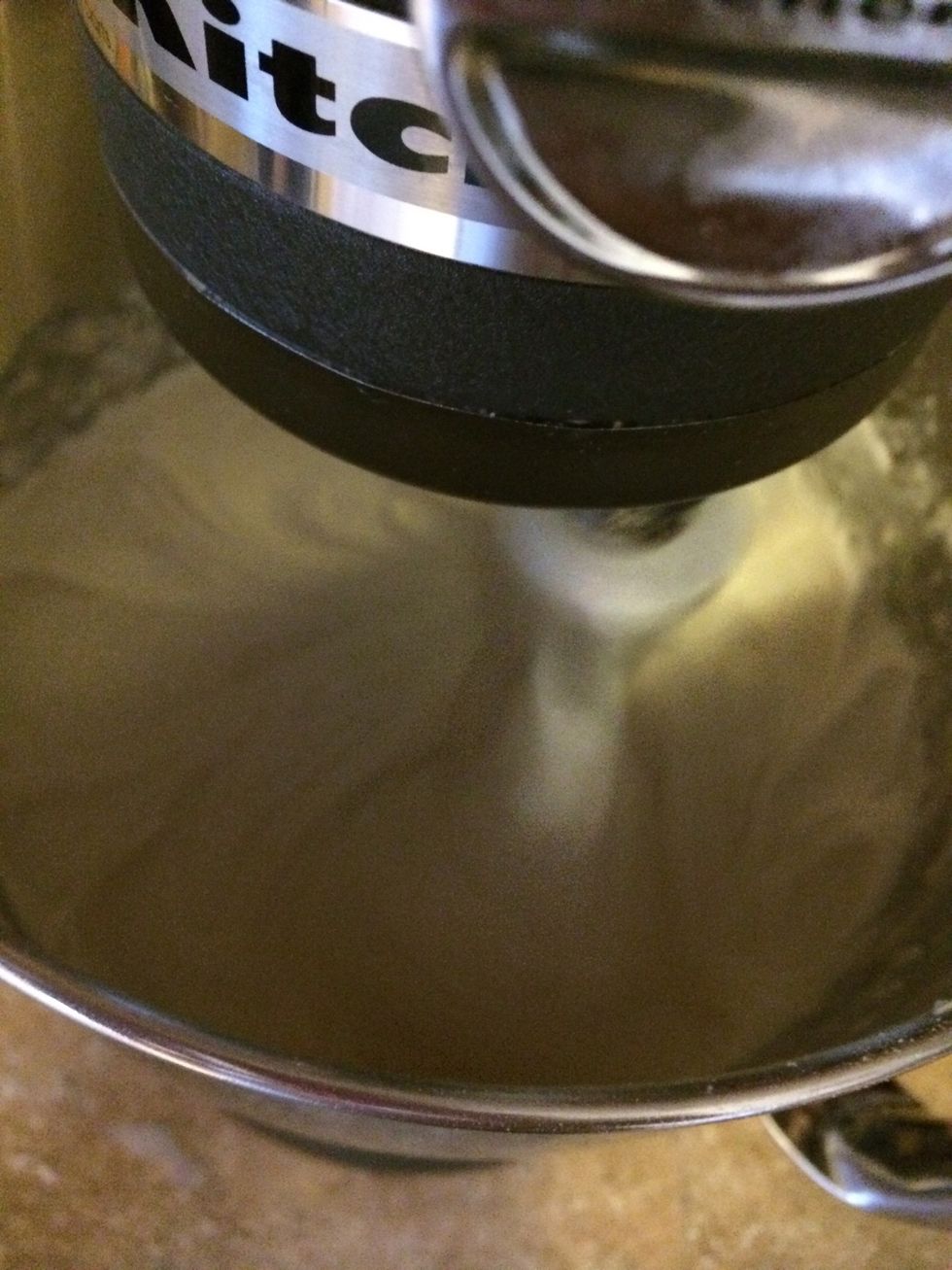 Pre-oven to 350\u00b0 Combine flour, sugar, baking powder, salt, shortening, milk and vanilla mix about two minutes