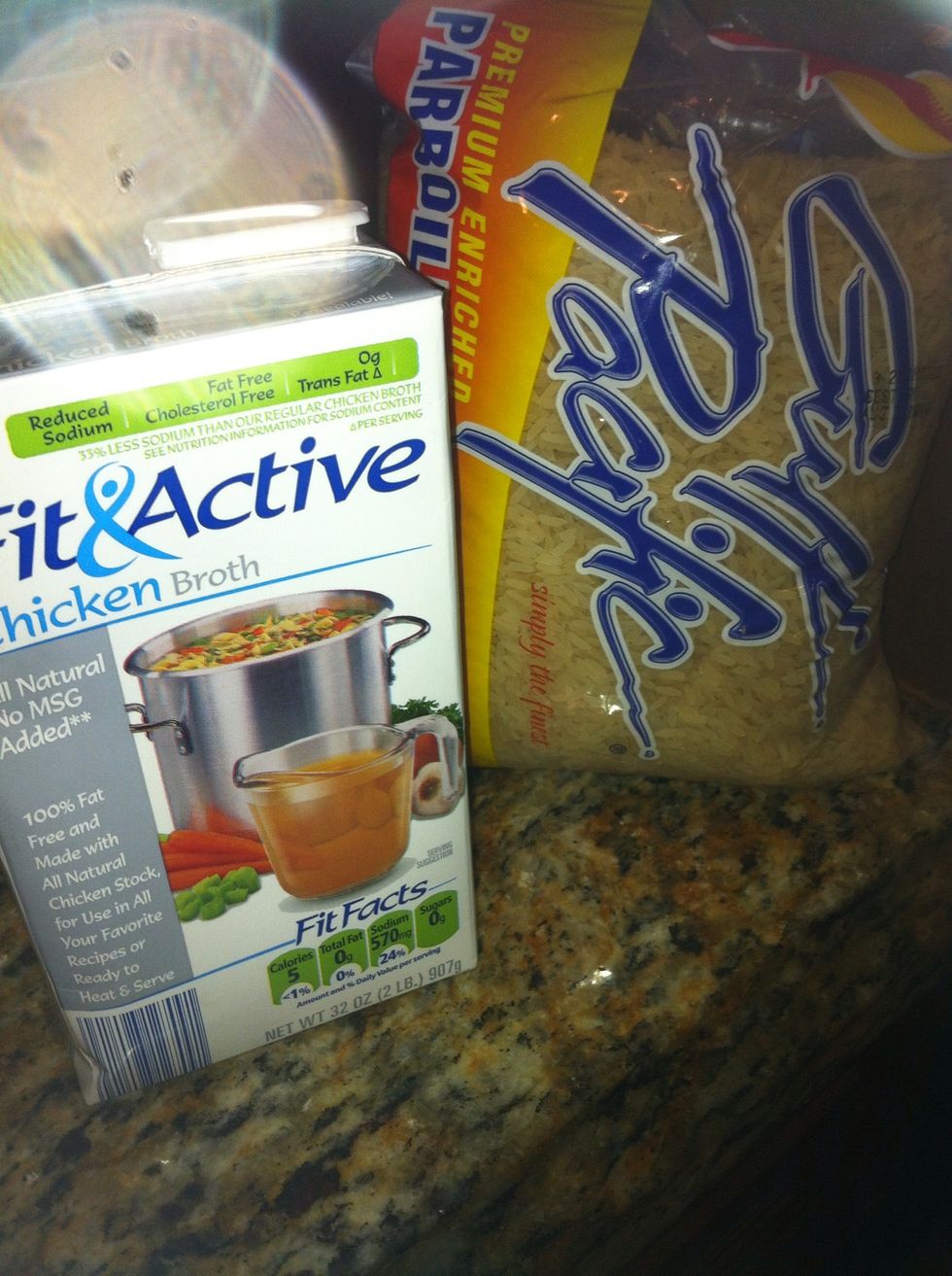 prebroil rice and chicken stock are the secret