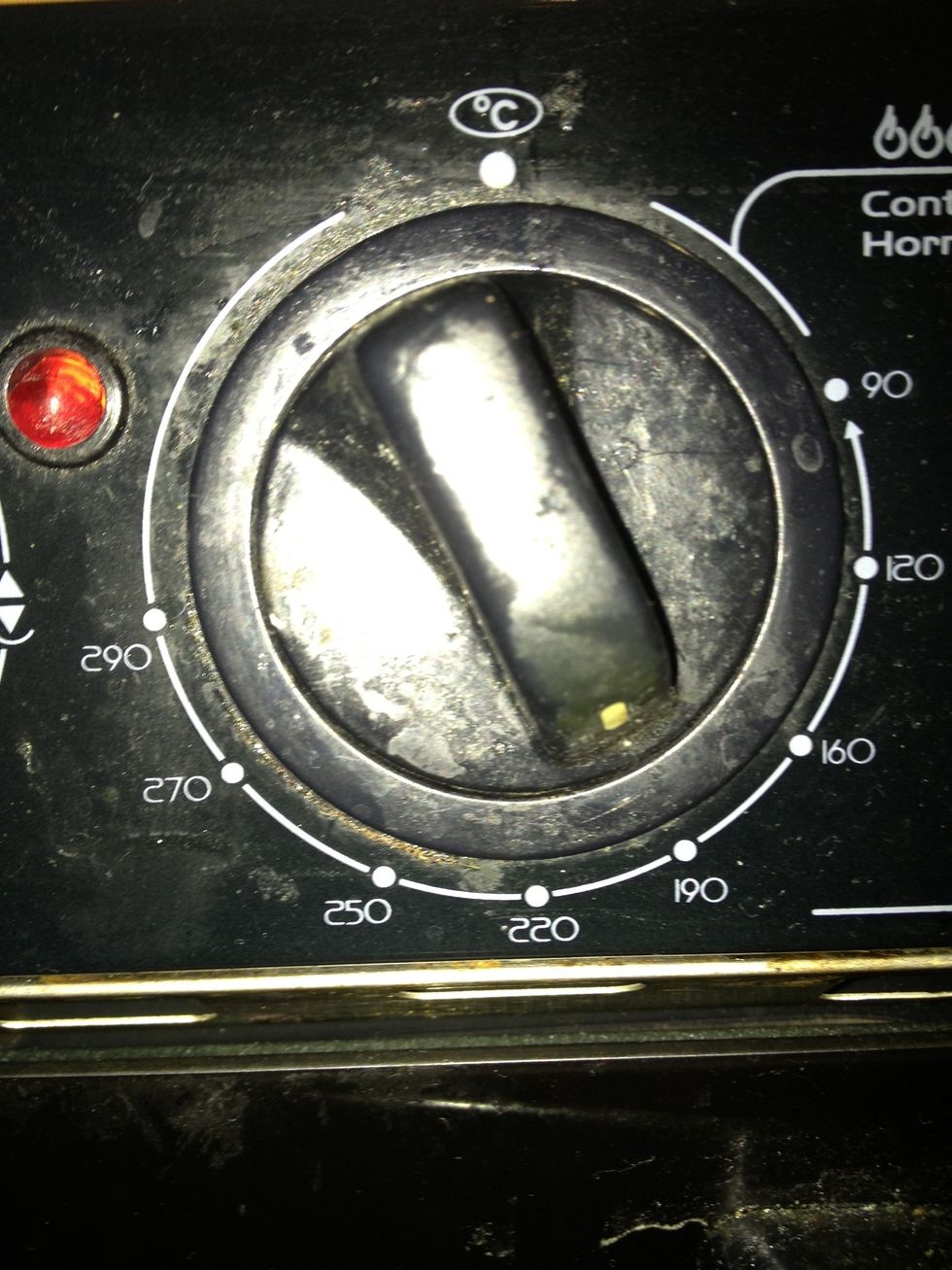 Prehear the oven
