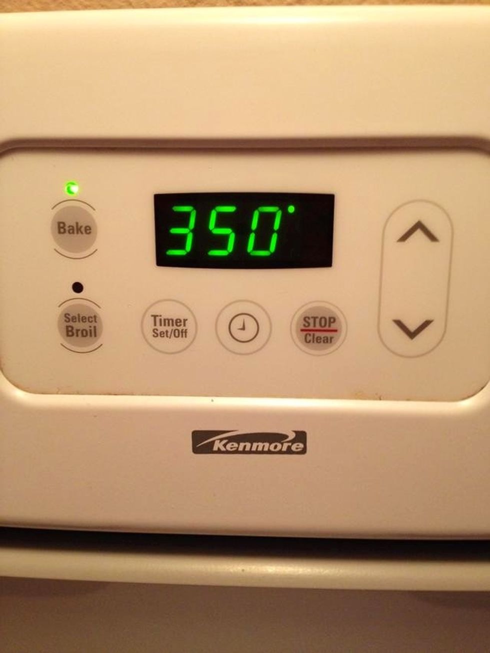 Preheat at 350\u00b0 f.