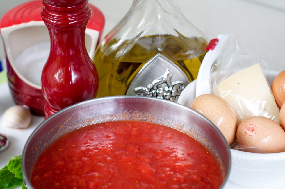 Preheat grill to medium heat, approximately 350-400\u2109, and gather all the recipe supplies.