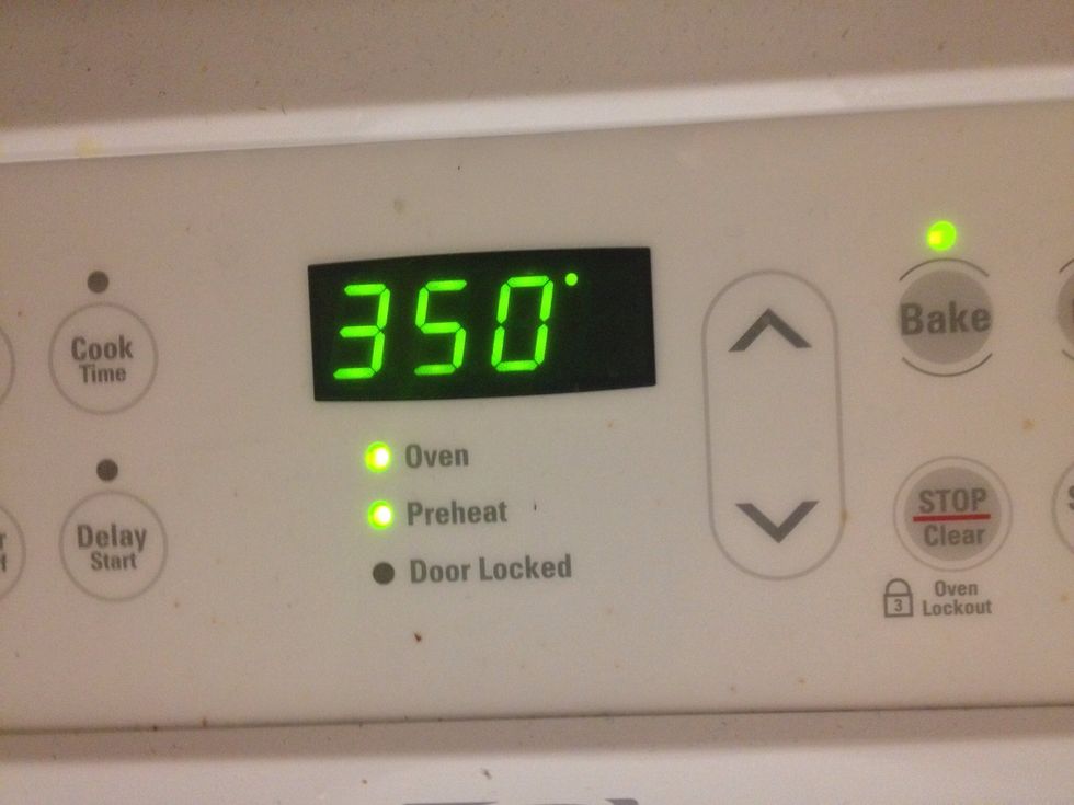 Preheat oven at 350 degrees.