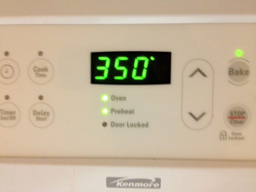 Preheat oven at 350 degrees