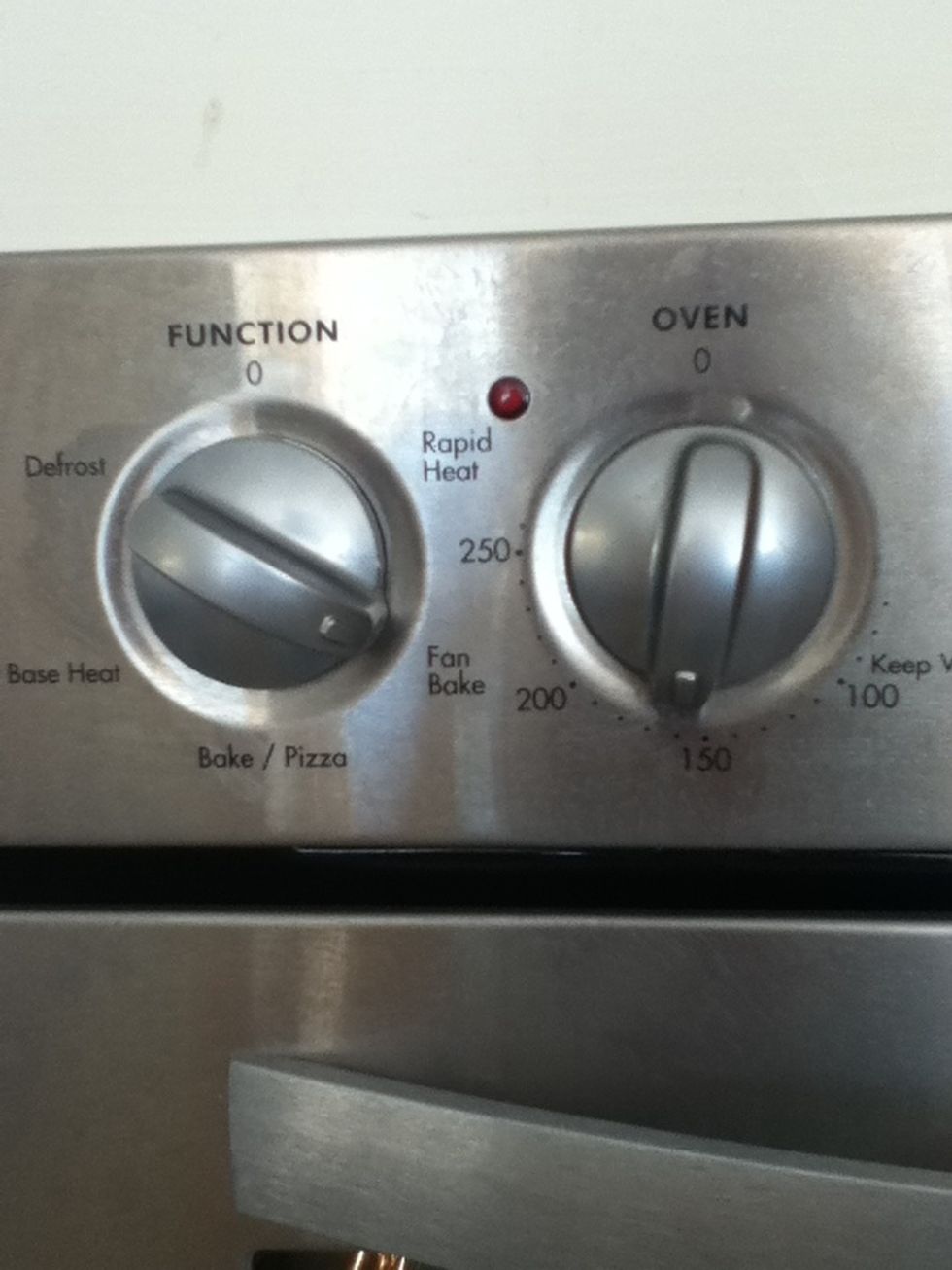 Preheat oven to 160 fan bake