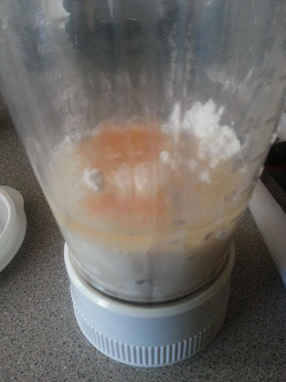 Preheat oven to 180c/ 400F. Grease small muffin pan generously. Place all ingredients except cheese in a blender and pulse.