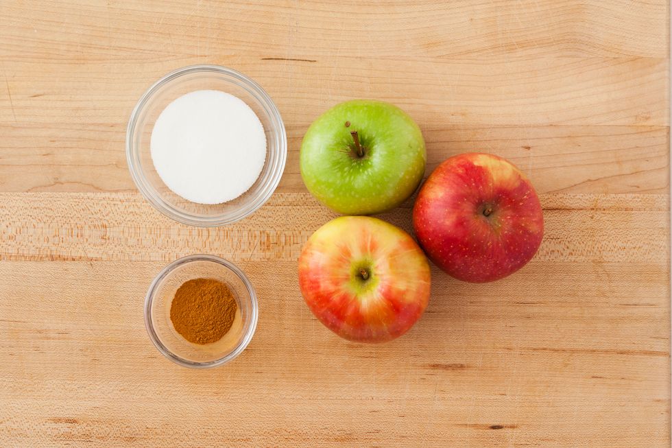 Preheat oven to 200 degrees. Gather your ingredients.