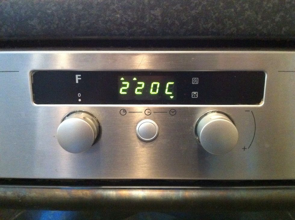 Preheat oven to 220c