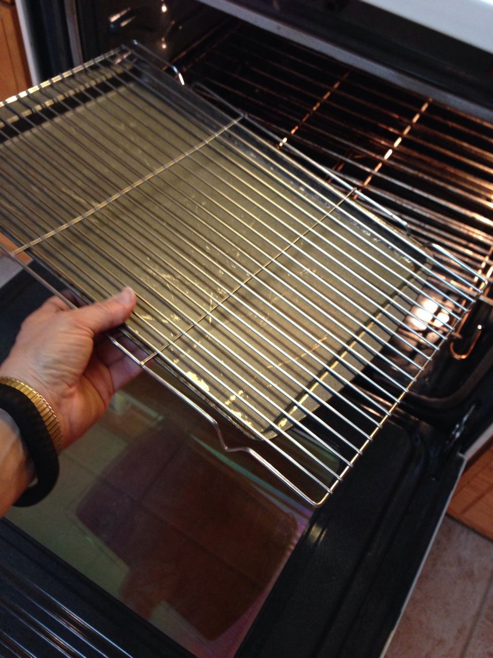 Preheat oven to 250\u00b0. Use a cooking rack on top of a cookie sheet or jelly roll pan in oven. You will put fried slices here to stay warm AND crisp until time to serve.