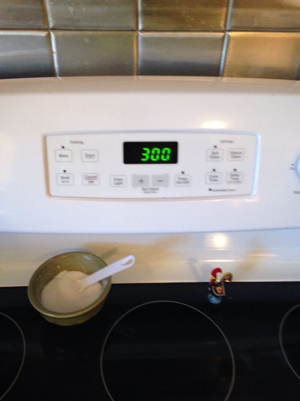 Preheat oven to 300 degree under bake mode.