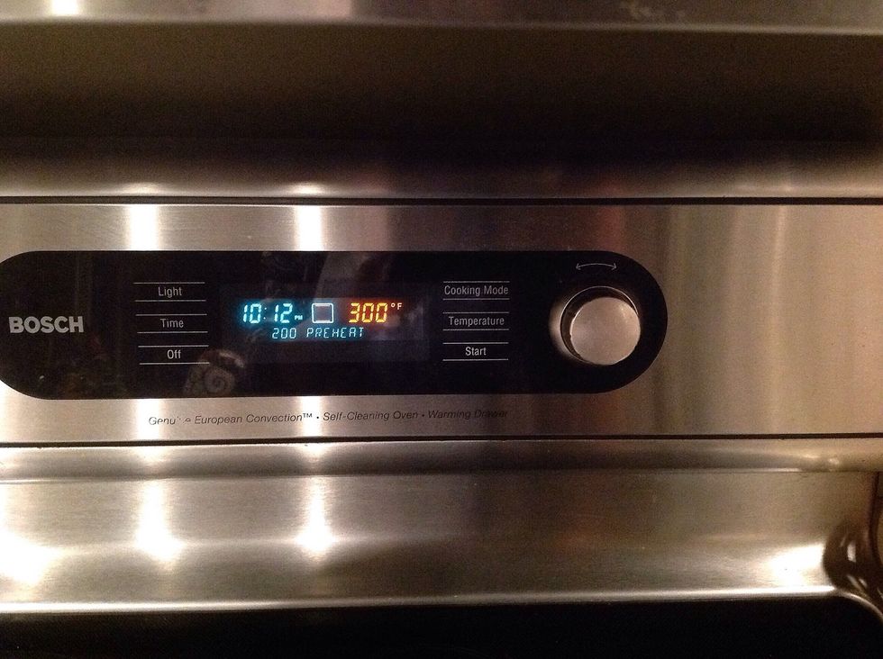 Preheat oven to 300 degrees F
