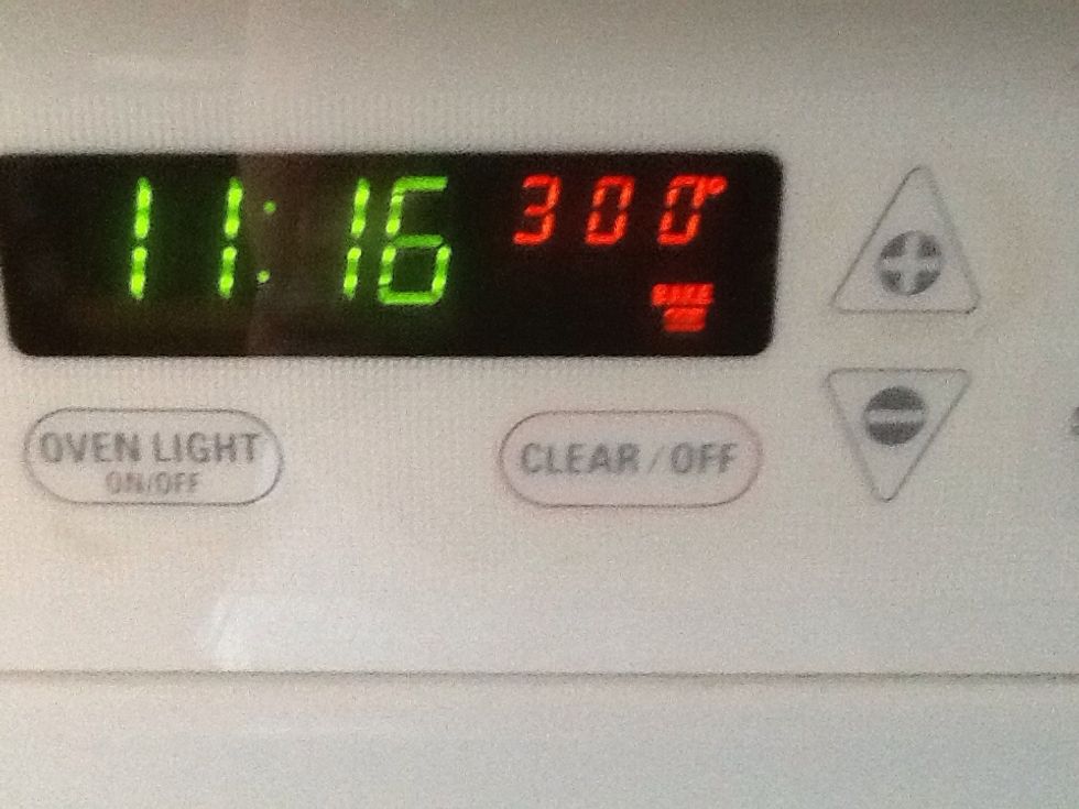 Preheat oven to 300\u00b0.