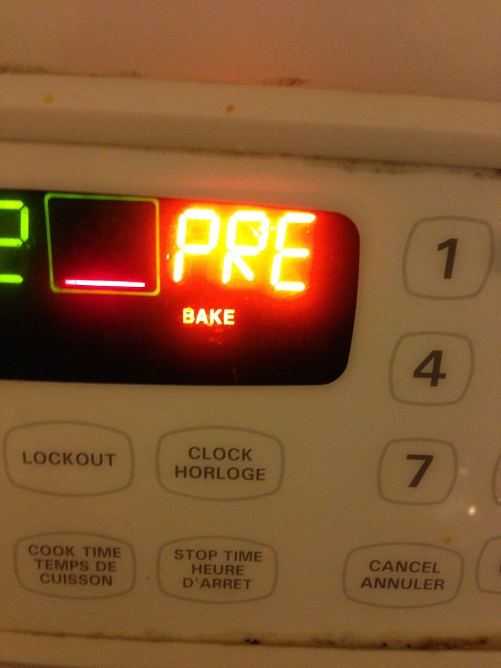 Preheat oven to 300F (150C)