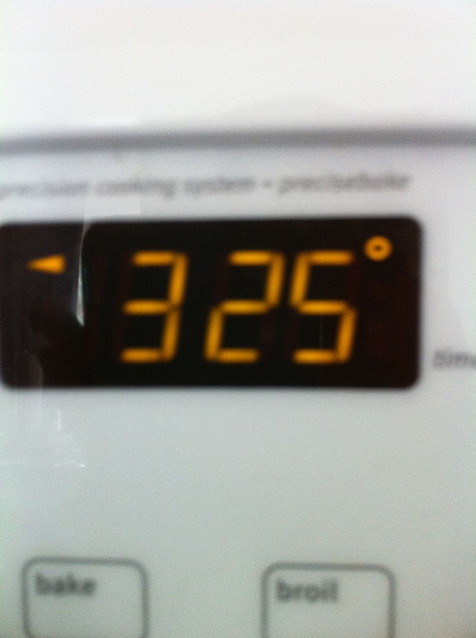 Preheat oven to 325 F (160 C)